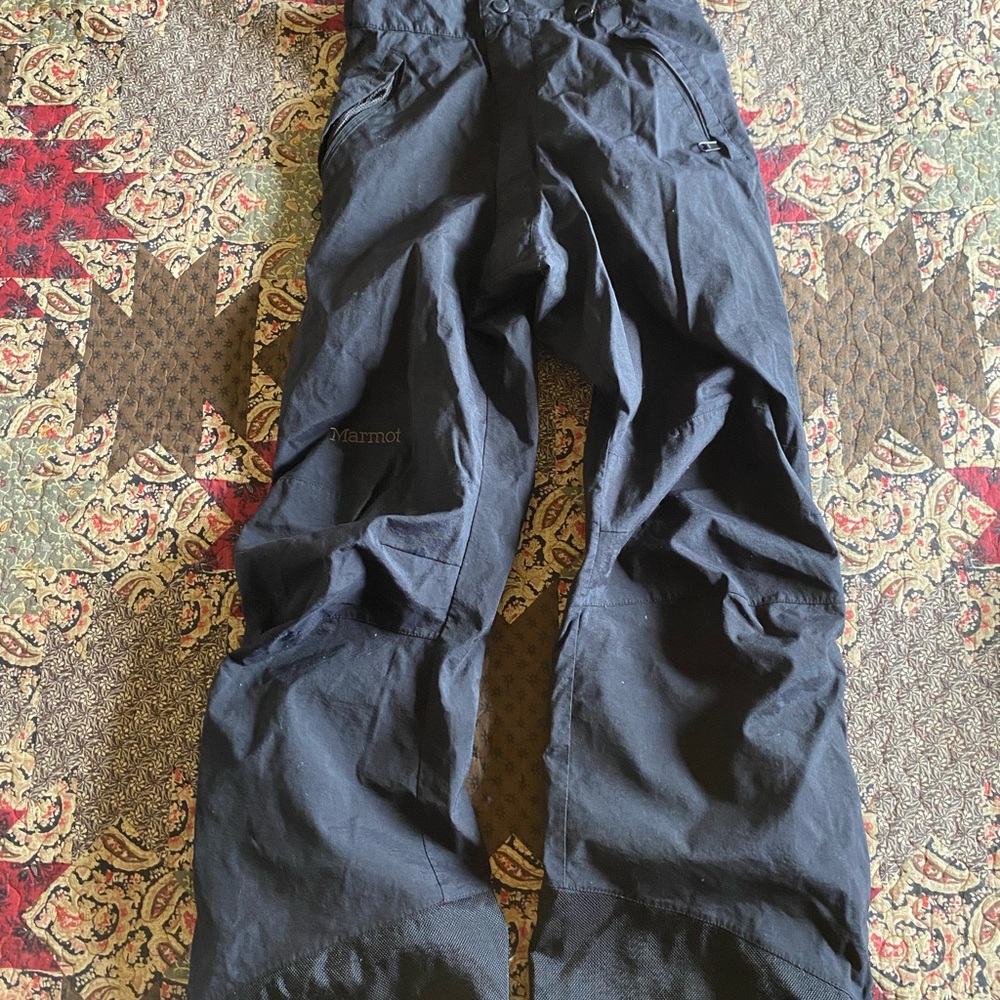 Marmot Black Cargo Pants Relaxed Fit Outdoor